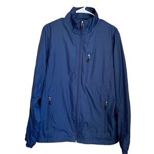 Mens L.L. Bean Navy Blue Windbreaker, Small